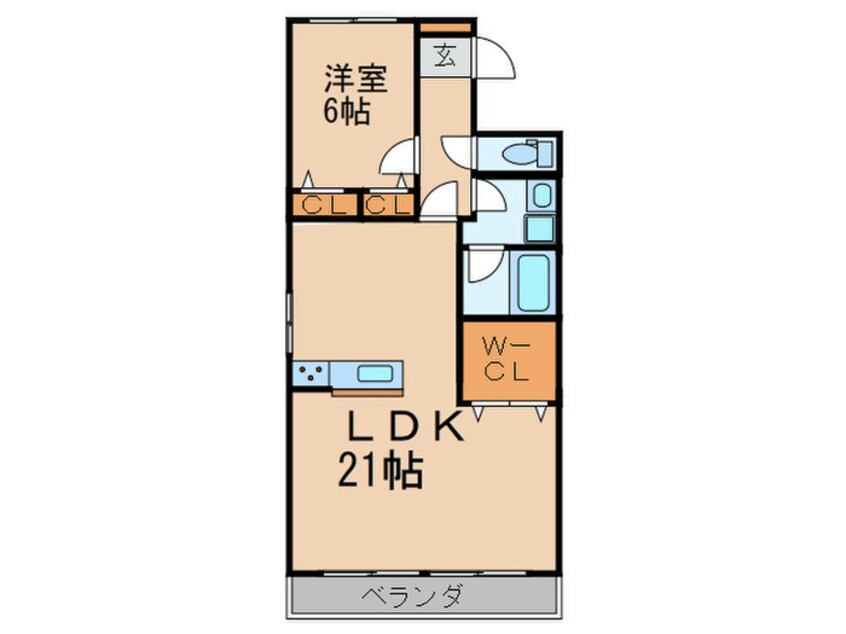 間取図 キャッスル東栄Ａ棟