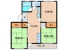 ハイツ古城 3DKの間取り