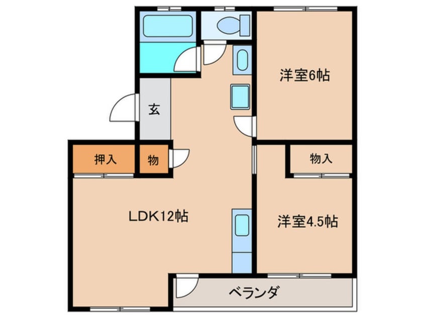 間取図 ハイツ古城