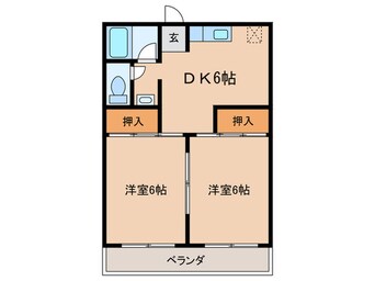 間取図 かりがねハイツ