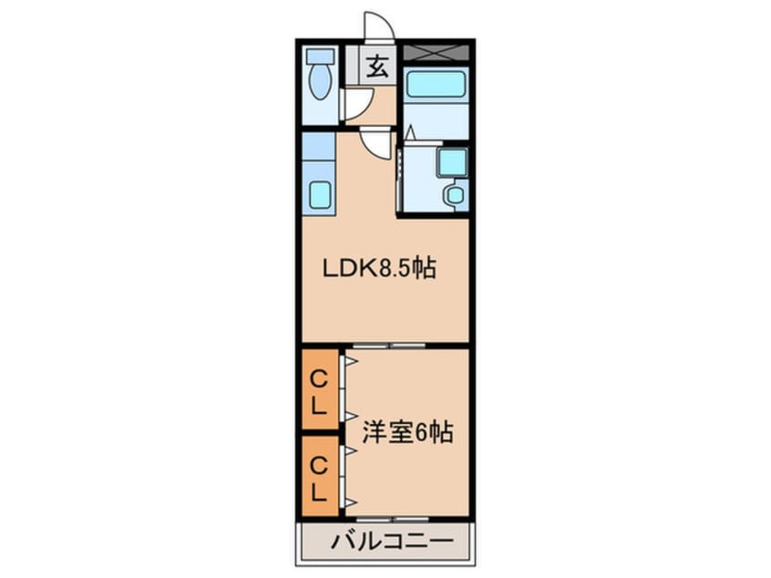 間取図 カ－ムｆ本郷