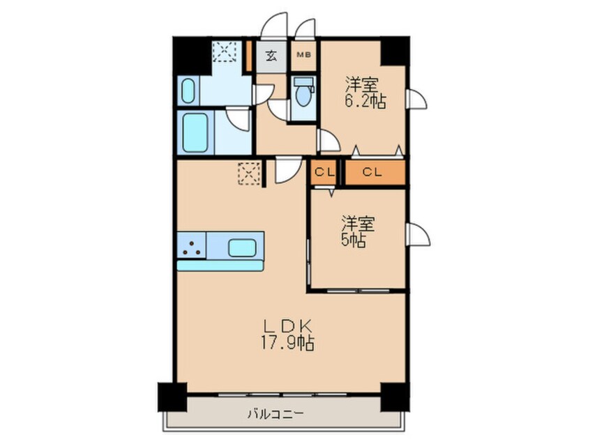 間取図 トレヴィ高岳