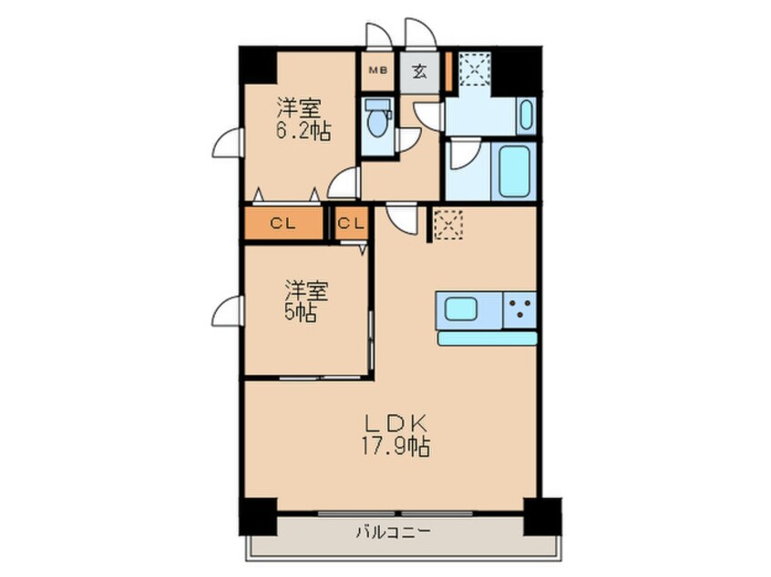 間取図 トレヴィ高岳