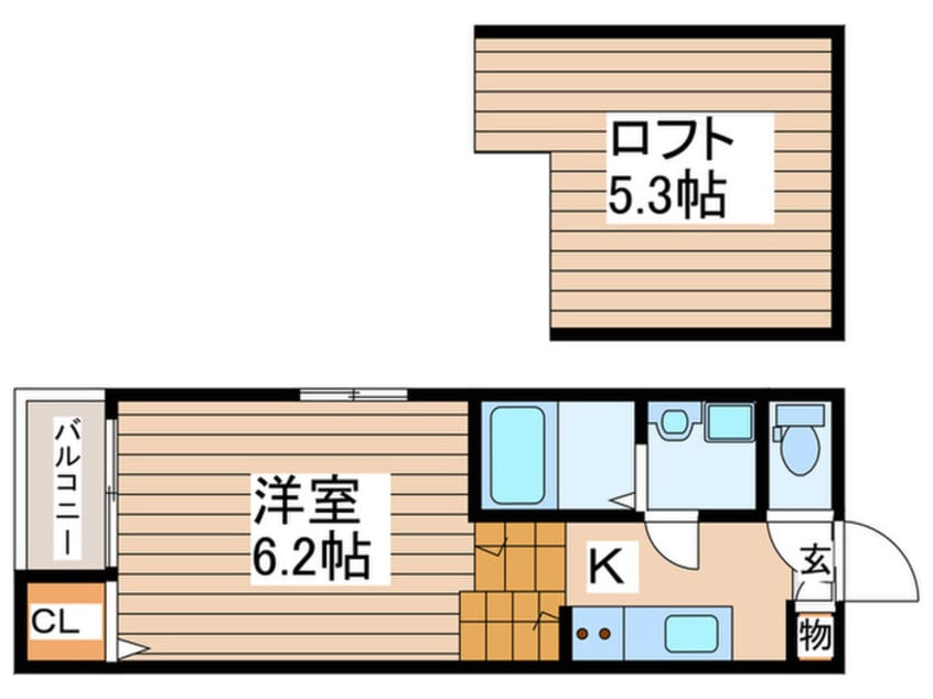 間取図 ハーモニーテラス切戸町Ⅲ