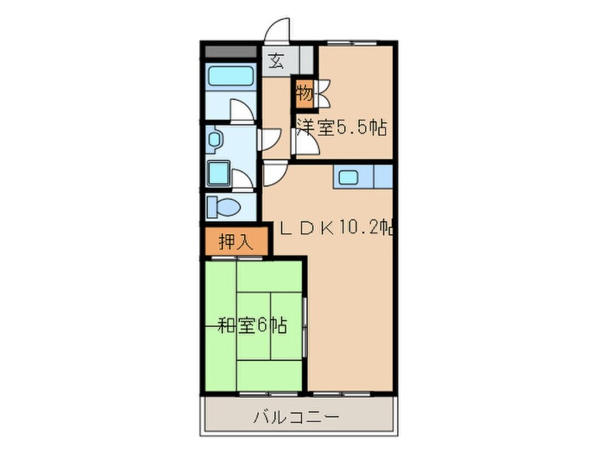 間取図 リバ－サイドＮ・Ｋ