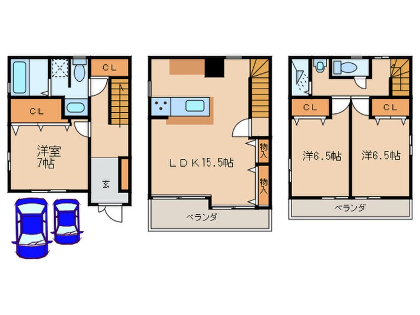 間取図 西区菊井１丁目貸家