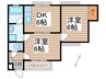 第２コーポふじ 2DKの間取り