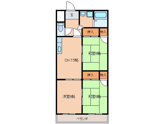 間取り図 ホワイトウィング大野