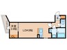 アソシエ中村 1LDKの間取り