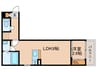 アソシエ中村 1LDKの間取り