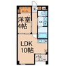 パークアベニュー東山 1LDKの間取り