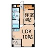 パークアベニュー東山 1LDKの間取り