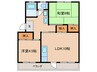 第一光陽ハイツ 2LDKの間取り