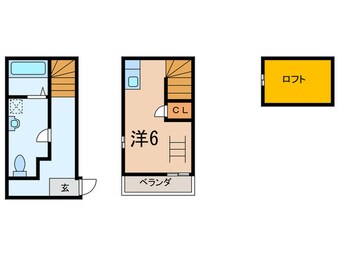 間取図 ＢＬＵＥ　ＭＯＭＥＮＴ
