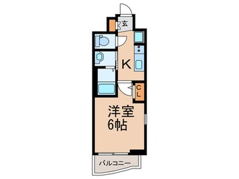 間取図 ｴｽﾃﾑｺｰﾄ名古屋ｽﾃｰｼｮﾝｸﾛｽ