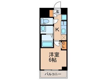 間取図 ｴｽﾃﾑｺｰﾄ名古屋ｽﾃｰｼｮﾝｸﾛｽ