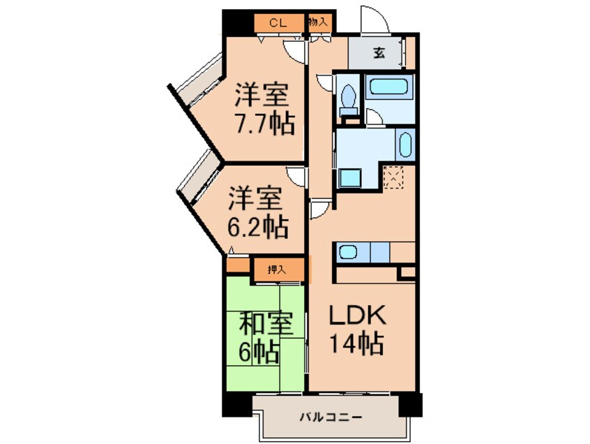 間取図 井清寿マンション