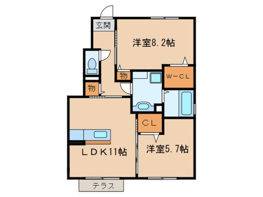 間取図 気噴ノースハイツⅡ