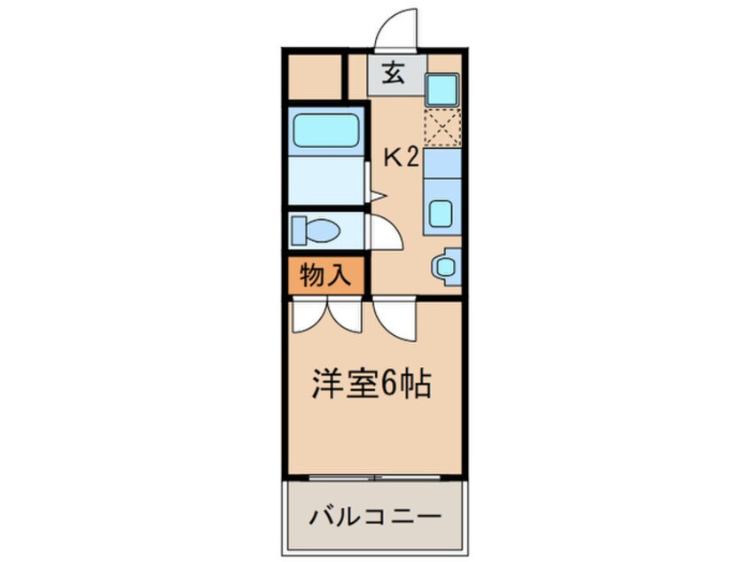 間取図 ヒルズＯＫＤ