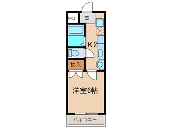 間取図 ヒルズＯＫＤ