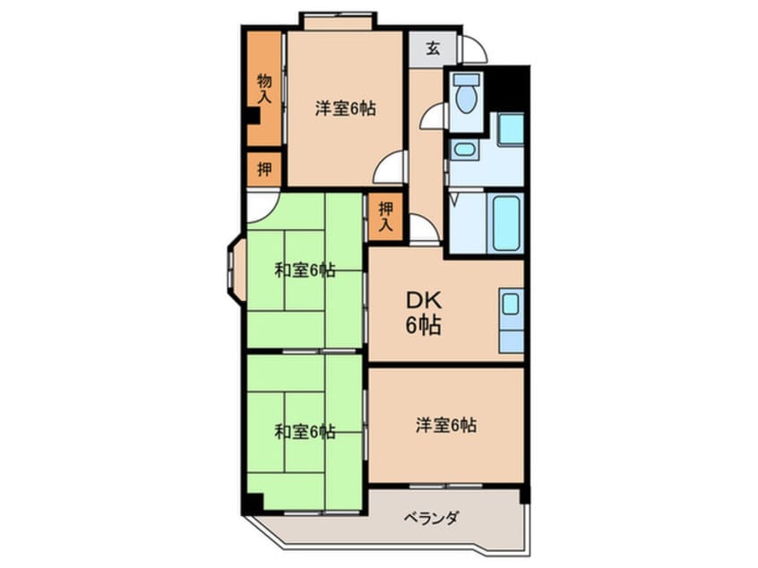 間取図 シャンポール　幹　２