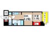 ＰＯＮＡＮＴ鶴舞公園 1DKの間取り