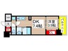 ＰＯＮＡＮＴ鶴舞公園 1DKの間取り