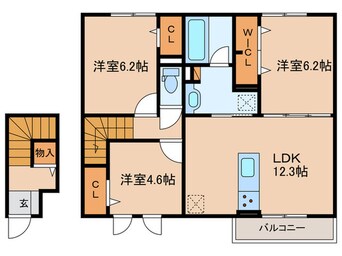 間取図 カーサ　カンナ