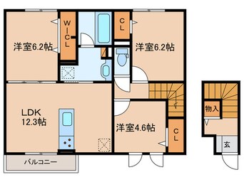 間取図 カーサ　カンナ