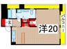 アメニティ吹上 1Rの間取り