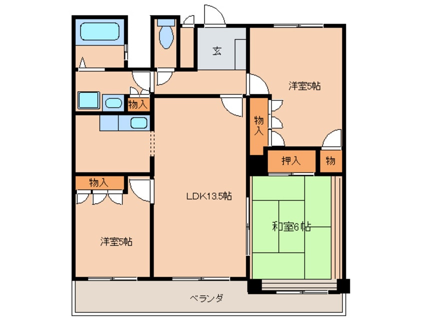 間取図 サンシャイン今伊勢