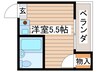 ハートイン豊岡通 1Rの間取り