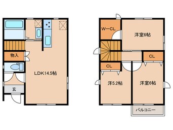 間取図 北区安井１丁目戸建Ｂ棟