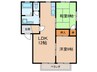 ジュネスシャトー Ａ 2LDKの間取り