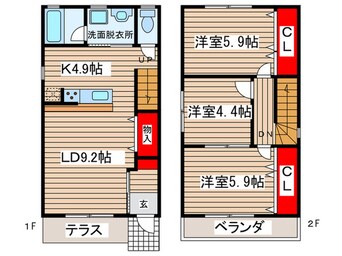 間取図 藤塚の家　F棟