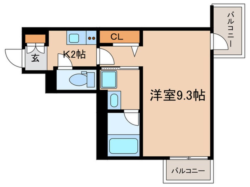 間取図 E-city大須