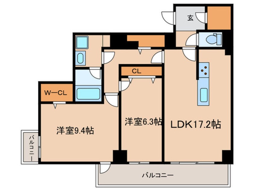 間取図 E-city大須