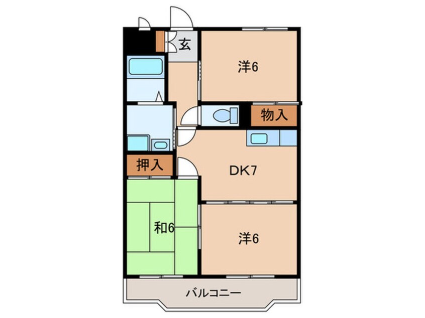 間取図 ラルジャンＣ館