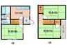 大江戸建 3DKの間取り
