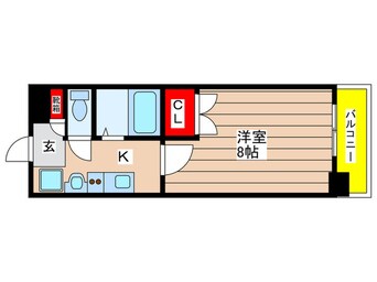 間取図 パルティ－ル原駅前