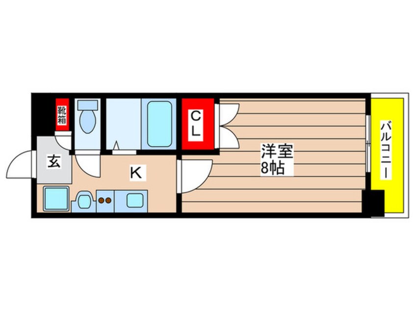 間取図 パルティ－ル原駅前