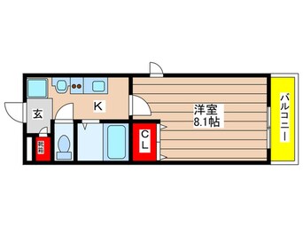 間取図 パルティ－ル原駅前