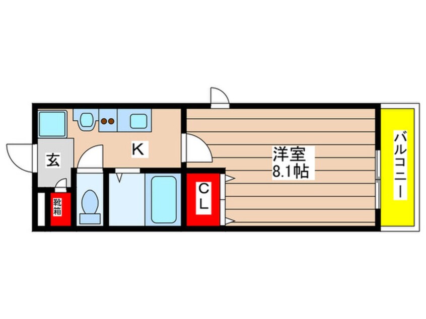 間取図 パルティ－ル原駅前