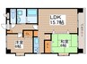 メゾン参番館 2LDKの間取り
