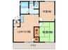 ハイホーム新宮 2LDKの間取り