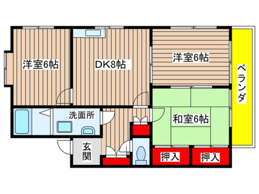 間取図 タウンサンロイヤル