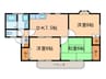 タウンサンロイヤル 3DKの間取り