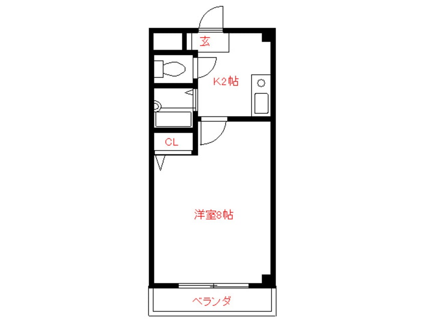 間取図 エランド－ルＨ