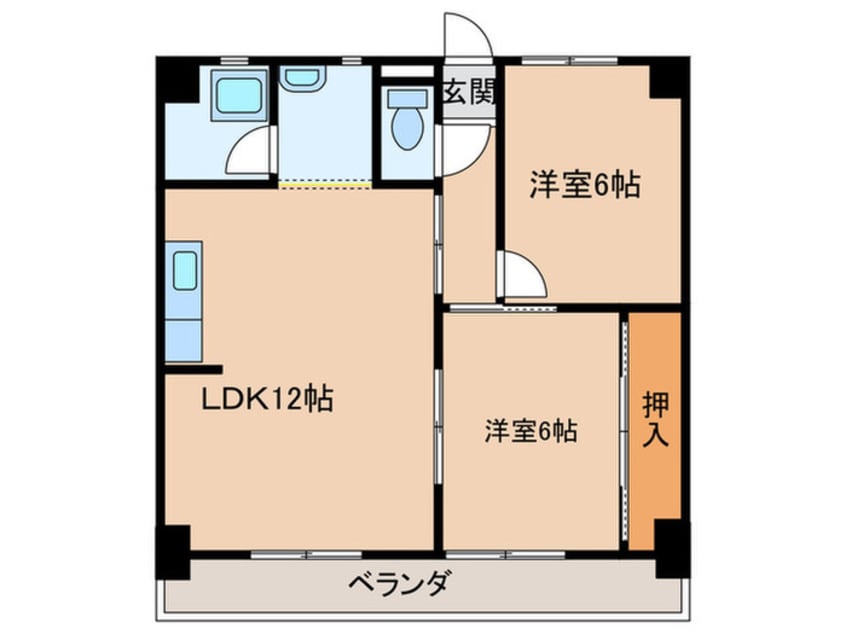 間取図 ハイツ小木田