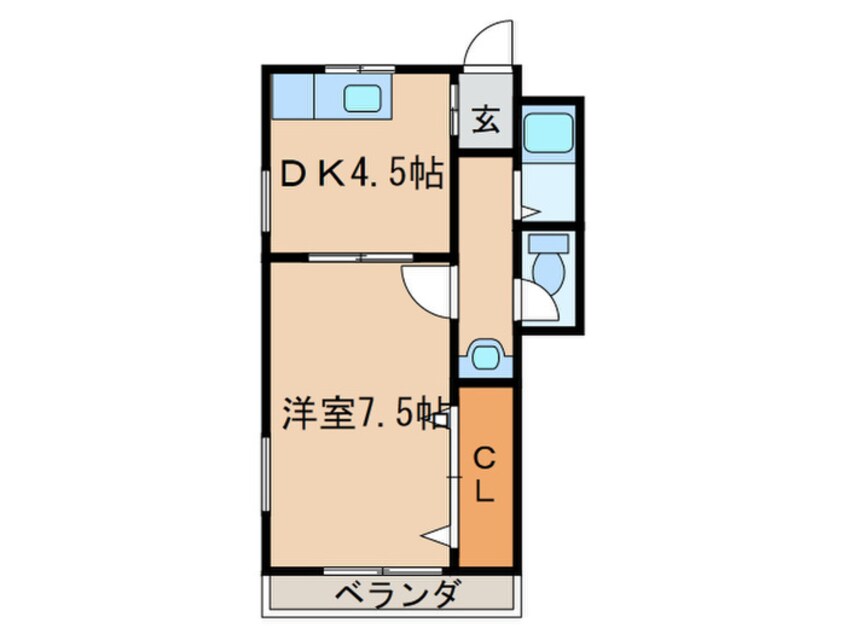 間取図 サンホーム五条C棟